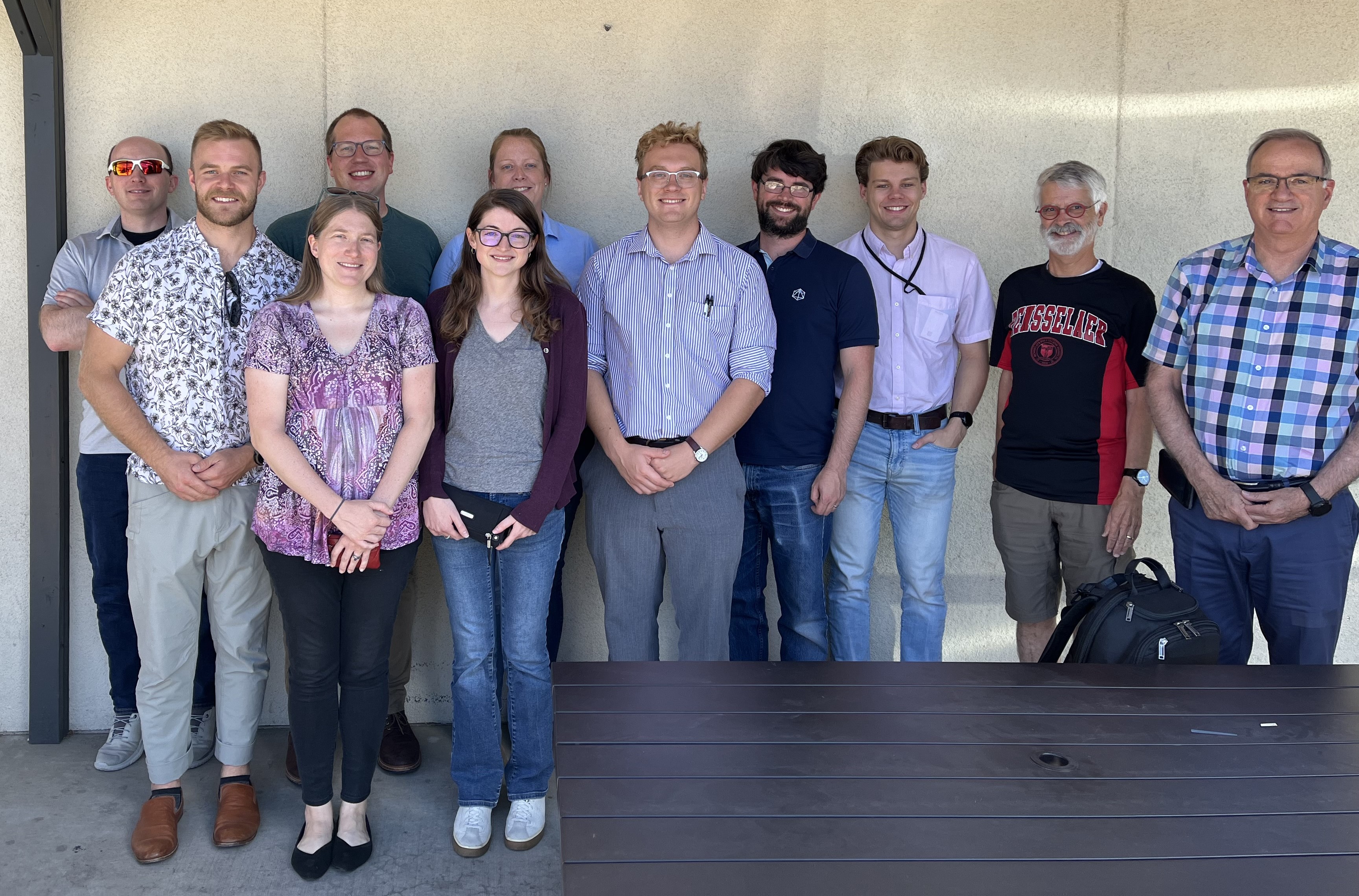 Group of Nuclear Engineering alumni pose for a photo