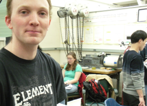 Student photo from inside the lab